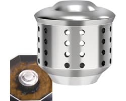 Koffiezet Spatscherm - Anti-spatdeksel Mokkapot - Net Koffie Zetten - Roestvrij Staal - Compact Formaat - Zilverkleurig