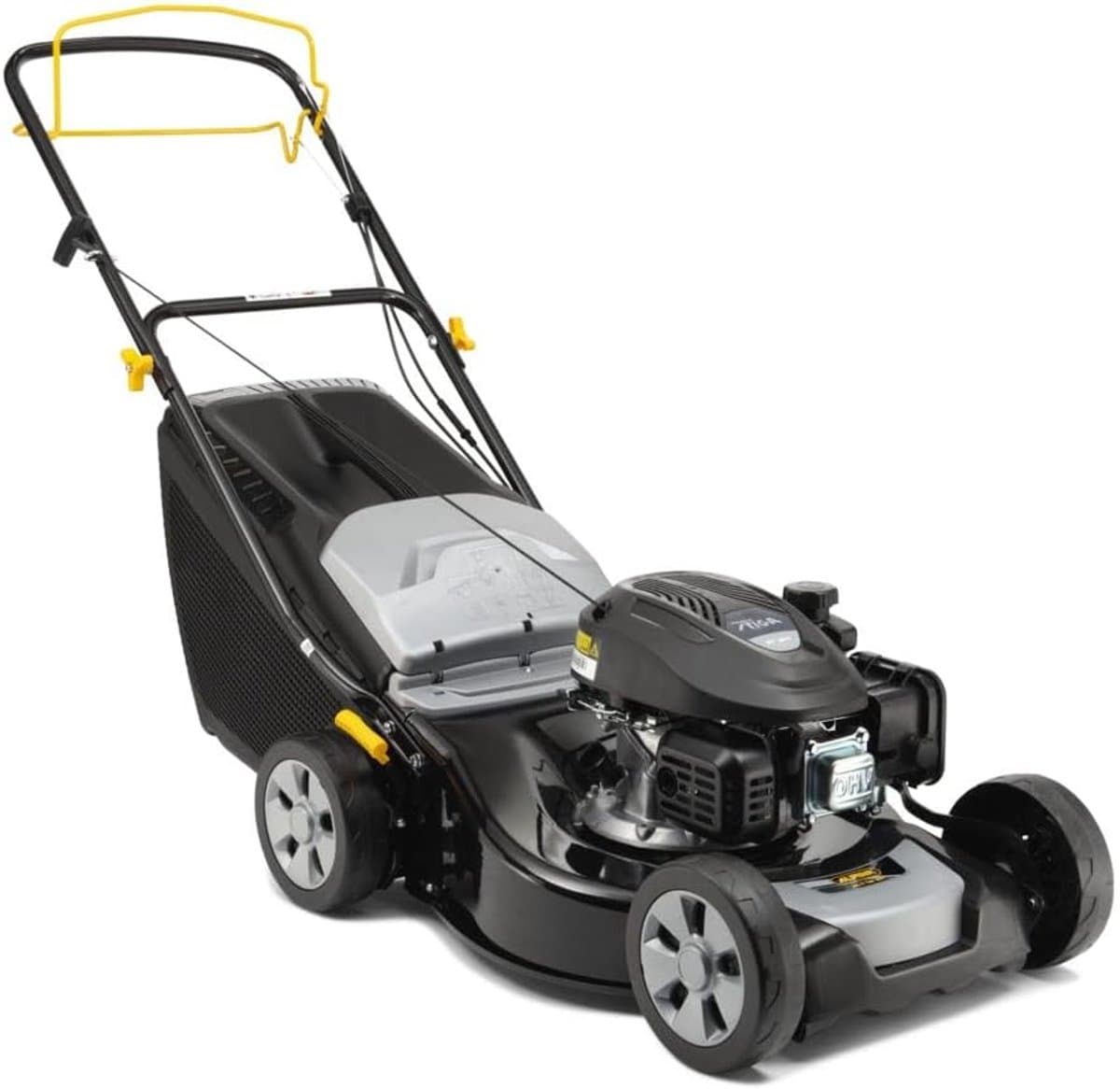 Benzine Grasmaaier - Zelfrijdendemaaier - Gazon Onderhoud - Zelfrijdende Functie - 46 cm Snijbreedte - Zwart — afbeelding 1