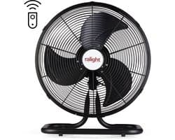 Vloerventilator ø45cm 45W met afstandsbediening zwart