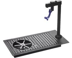 Bekerwasmachine - Glazenwasser Pitcher Rinser - Efficiënt Spoelen Bekers - Roestvrij Staal - 375 x 175 cm - Zilver