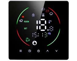 Intelligente Thermostaat - Slimme Regelaar - Temperatuur Beheer - App Bediening - AC 90-240V - Wit
