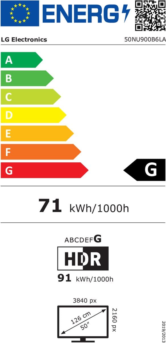 LG 50NU900B6LA 127 cm (50") 4K Ultra HD Smart TV Wifi Zwart — afbeelding 1
