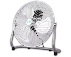 Hoge Snelheid Ventilator - Vloer Ventilator - Ruimte Koelen - Chrome Afwerking - 40.6 cm - Zilver