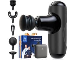Massagengun - Massage Pistool - Massage Gun - Zwart - 14cm x 11cm x 5cm