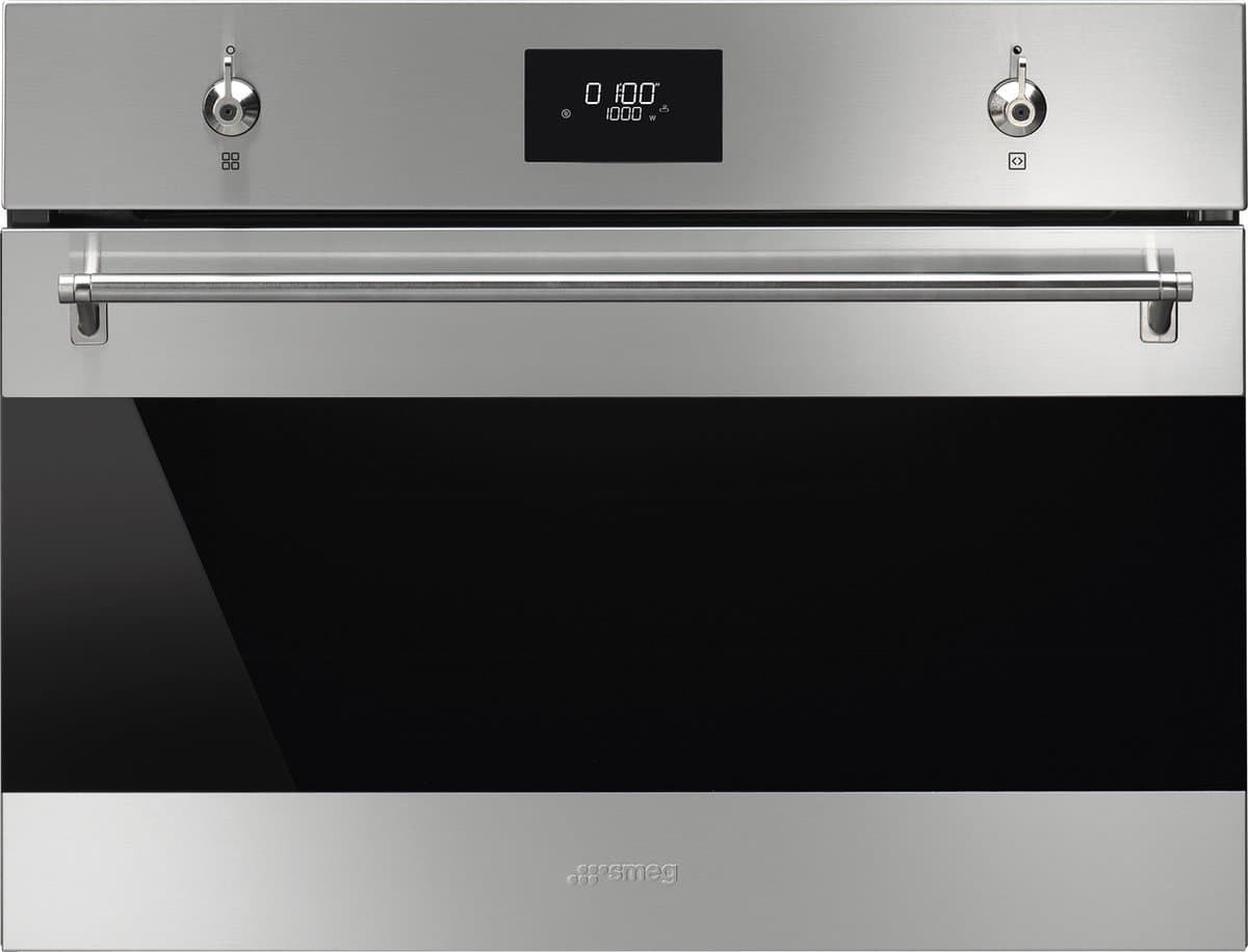 SMEG SO4301M1X - Inbouw Combimagnetron - Grill - 40 L - 3300 W - 45 cm - RVS — afbeelding 1
