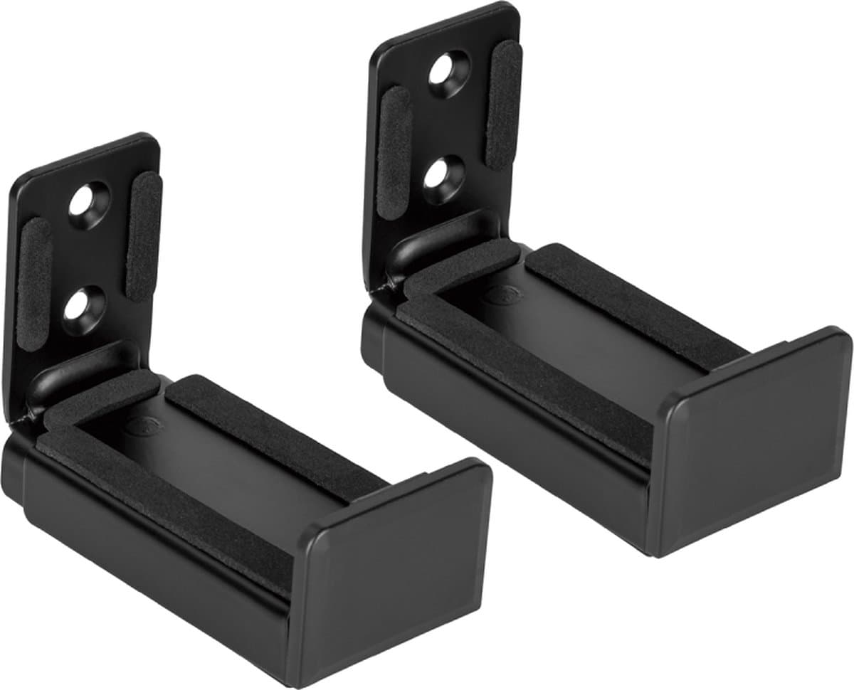 Ophangbeugels voor Soundbar - 2 stuks - Universeel - Met anti-slip - Bevestiging aan muur - Zwart — afbeelding 1