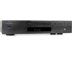 auna AV2-CD509 hifi-cd-speler – cd-speler met USB, cd-speler met optische uitgang, coaxiale uitgang, line-uitgang, afstandsbediening, zwart
