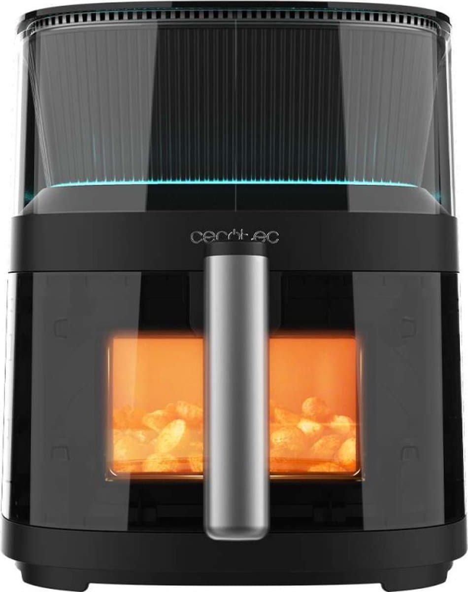 Cecotec Heißluftfritteuse ohne Öl 5 L Cecofry Neon 5000 Air Fryer. 1500 W, Wasserspray, Sichtfenster, Innenbeleuchtung, PerfectCook-Technologie, 10 Menüs, Touch-Bedienfeld, 80º-230ºC — afbeelding 1