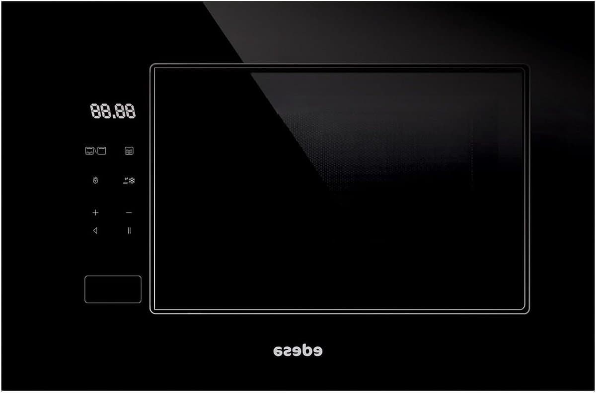 Inbouw Magnetron - Oven Grilloven - Snel Eten Bereiden - Frameloos Design - 20 liter - Zwart — afbeelding 1