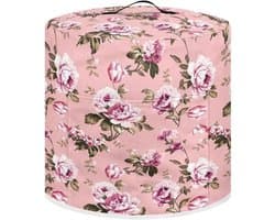 Apparaat Cover - Keuken machinehoes - Apparaten Beschermen - Met Voorvak - Universeel Formaat - Bloemenprint Roze