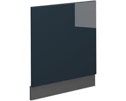 Vaatwasserpaneel Donkerblauw Hoogglans 60 cm Geschikt voor Inbouwkeuken