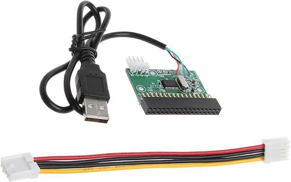 USB Floppy Drive - Externe Diskette Drive - Gegevens Overzetten - Plug and Play - 1.44 MB - Zwart — afbeelding 1