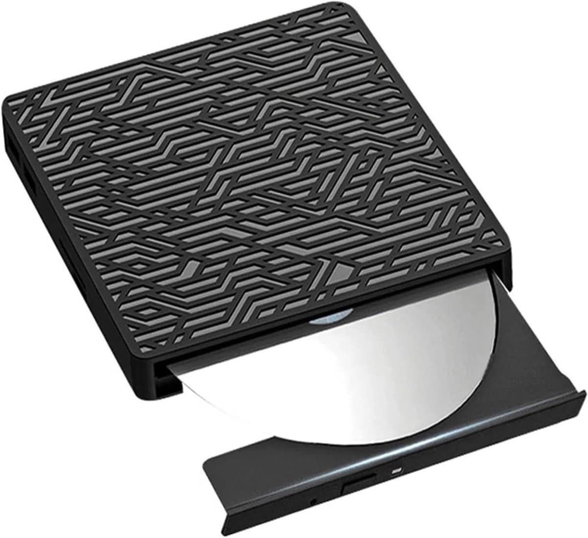 Externe DVD Brander - CD Speler - Schijven Lezen - Snelle USB 3.0 - 2MB Cache - Zwart — afbeelding 1