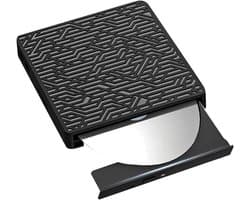 Externe DVD Brander - CD Speler - Schijven Lezen - Snelle USB 3.0 - 2MB Cache - Zwart