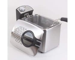 Elektrische Friteuse - Friteuse met mand - Thuis Frituren - Verstelbare Temperatuur - 3 Liter - Rood
