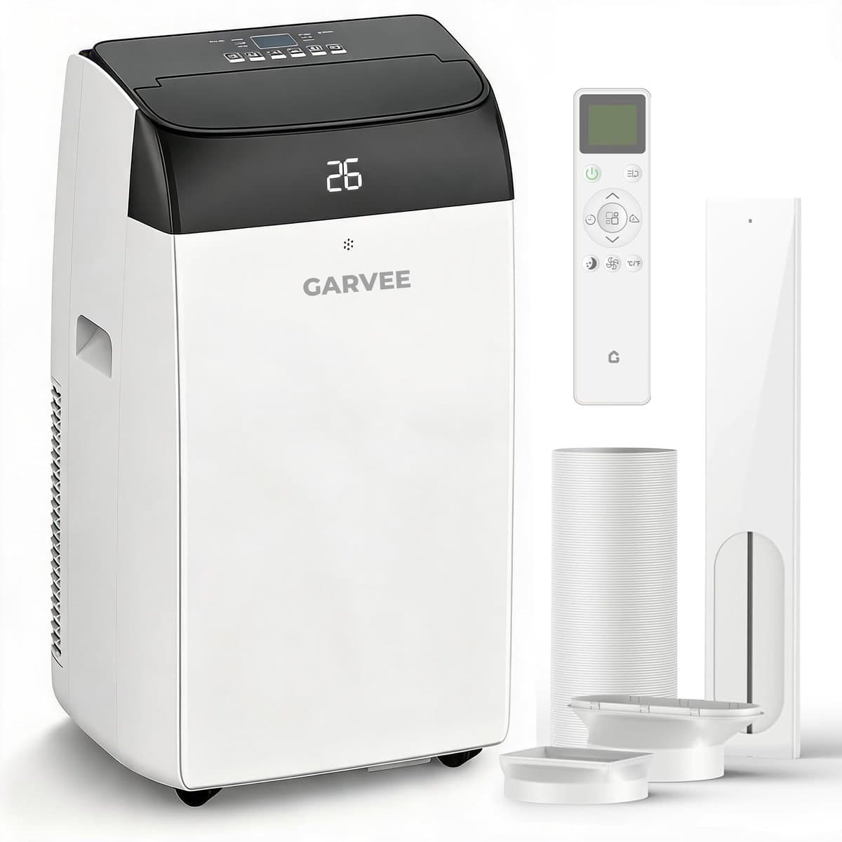 Danky Mobiele Airco 10000 BTU - Mobiele Airconditioner Met Koelen, Ontvochtigen & Ventilatie - Stil <50dB - 24h Timer - Energieklasse A+ - Geschikt tot 51 m² — afbeelding 1