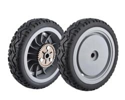 Dailygoods- Grasmaaier Achterwiel 8 Inch - 2 Stuks - Vervangt OEM 107-3709 - Geschikt voor Toro Modellen - Naaf 1/2" - Tandwiel 42 Tanden - Grasmaaierwiel