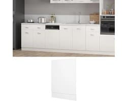 Vaatwasserpaneel - Keukenfront - Keuken Integratie - Duurzaam Hout - 45 x 67 cm - Wit