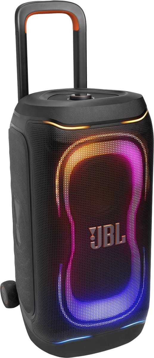 JBL PartyBox 330 - NIEUW - Draadloze Bluetooth Party Speaker – Op Wielen – Uitschuifbare Handgreep - Spatwaterdicht - LED verlichting - 18 uur - Zwart — afbeelding 1