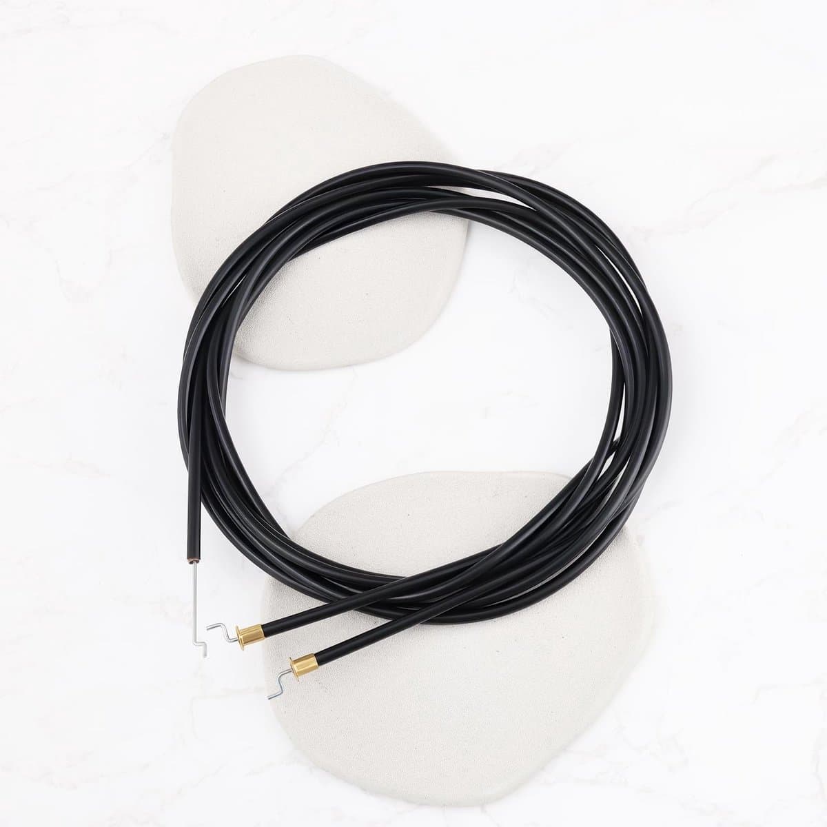 Dailygoods- Gasklep Controle Kabel 1600mm - Buitenkabel 1680mm - Geschikt voor 4HP Grasmaaiers - Set van 2 - Soepele Bediening - Duurzame Constructie - Bedieningskabel — afbeelding 1