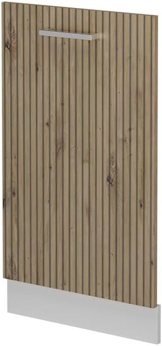 Vaatwasserfrontpaneel - Vaatwasserdeur Paneel - Keuken Integratie - R-Line Stijl - 45 cm - Artisanaal eiken — afbeelding 1