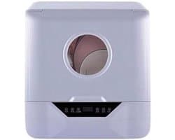 Compacte Vaatwasser - Aanrecht Vaatwasser - Snel Afwassen - 4 Wasprogramma's - 6 Liter - Wit