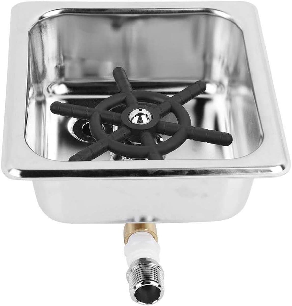 Beker Wasmachine Rinser - Glaswasser Kraan - Snel Glazen Spoelen - Hogedruk Reiniging - 11.5cm Mondstuk Diameter - Zilver — afbeelding 1