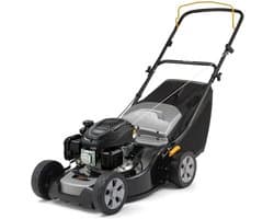 Benzine grasmaaier - Duwmaaier - Gazon onderhoud - Stalen maaidek - 41 cm maaibreedte - Zwart