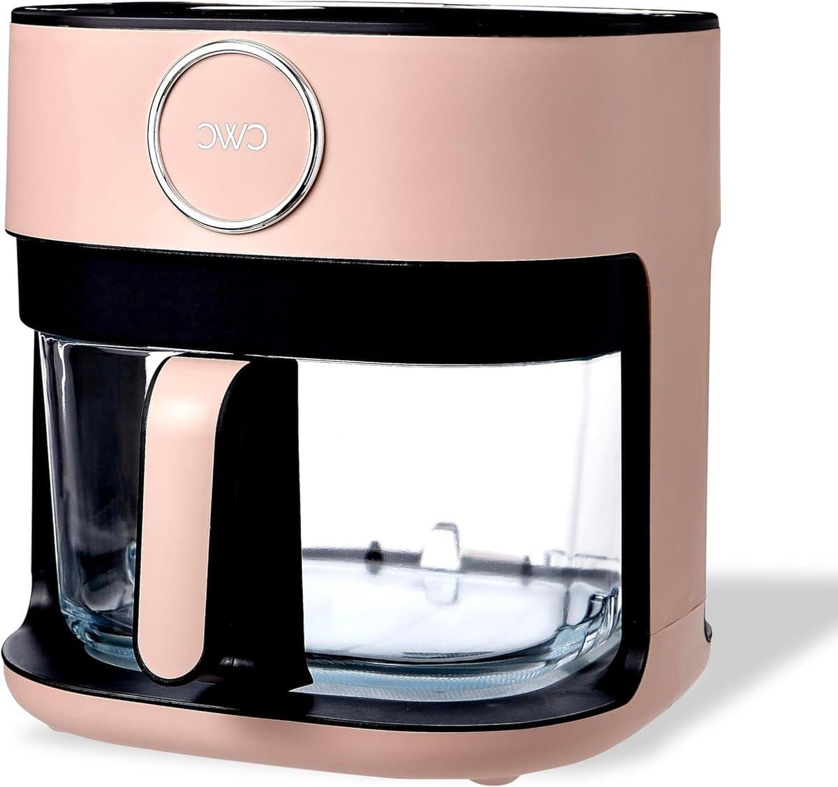Luchtfriteuse Glazen Mand - Heteluchtfriteuse Airfryer - Snel en Gezond Koken - Vaatwasmachinebestendige Mand - 5.5 Qt - Rouge — afbeelding 1