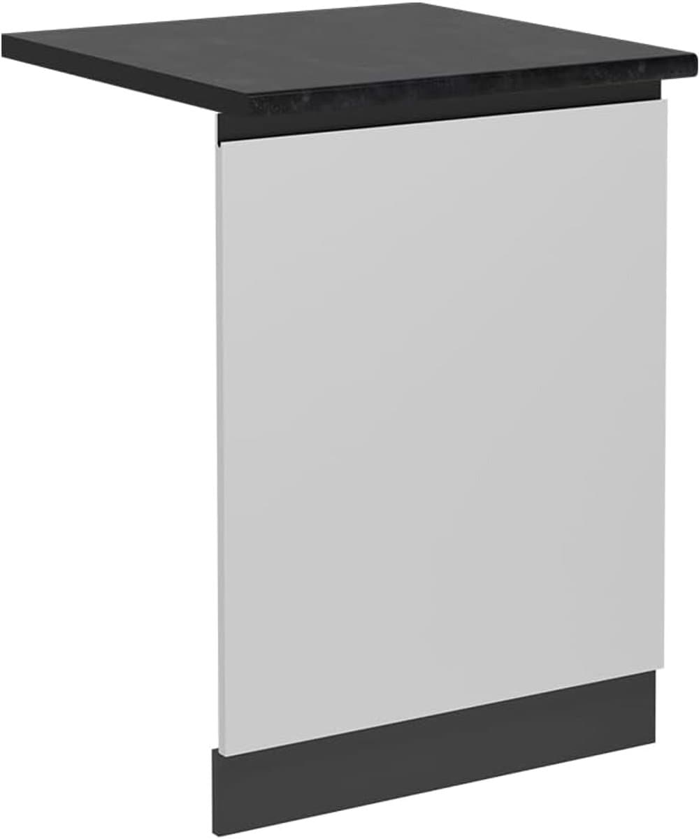 Vaatwasser Paneel - Keuken Front - Keuken Inbouw - Modulair Ontwerp - 60 cm Breed - Wit — afbeelding 1