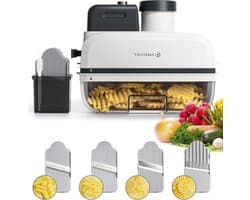 Automatische groentesnijder - Keukenmachine wafel - Creatieve maaltijden maken - Direct snijsysteem - 38 Kilogram - Zilver