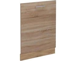 Vaatwasser Frontpaneel - Keukenfront R-Line - Keuken Integratie - Aanpasbare Keukenoplossing - 60 cm Breed - Sonoma Eiken