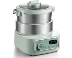 Elektrische Deegmixer - Kneedmachine Huishoudelijk - Bakken Thuis - Constante Temperatuur - 5L Capaciteit - Groen
