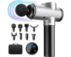 Massagepistool met 99 Snelheden en 8 Verwisselbare Massagekoppen voor Dieptemassage