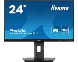 iiyama ProLite XUB2497HSN-B2 - 24 inch - Full HD - IPS - USB-Hub (5x) - USB-C Dock