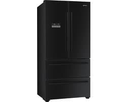SMEG FQ55FNDF – Amerikaanse Koelkast – 539L Koel / 152L Vries – No Frost – 4 Deuren – Zwart