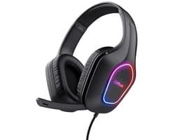 Trust GXT 416 Zirox - Gaming Headset - RGB Verlichting - Bedraad - 50mm Drivers - Over-ear - Zwart