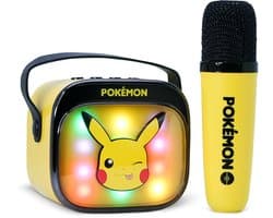 Pokémon - karaoke set voor kinderen - draadloze microfoon en speaker - met lichteffecten en stemeffecten