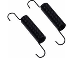 2 stuks trekveer, terugtrekveer 133503 532169022, compatibel met Husqvarna AYP Craftsman, weerbestendige stalen veer voor spanrol, reserveonderdeel voor zitmaaier en grasmaaier, duurzame vervangingsonderdelen voor tuinmachines