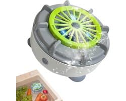 Groentewasmachine Elektrisch - Groentespinner Voedselreiniger - Hygiënisch Eten Bereiden - USB Oplaadbaar - 115 x 115 x 75 cm - Wit