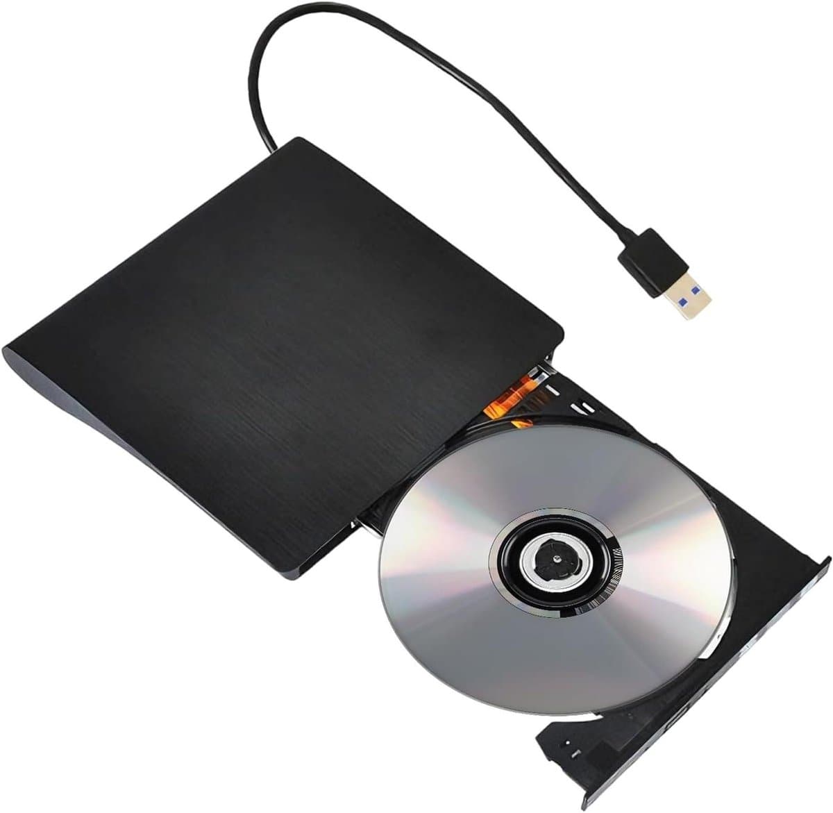 Externe Schijf Brander - USB Drive Lezer - Bestanden Branden Lezen - Plug and Play - 300 g - Zwart — afbeelding 1
