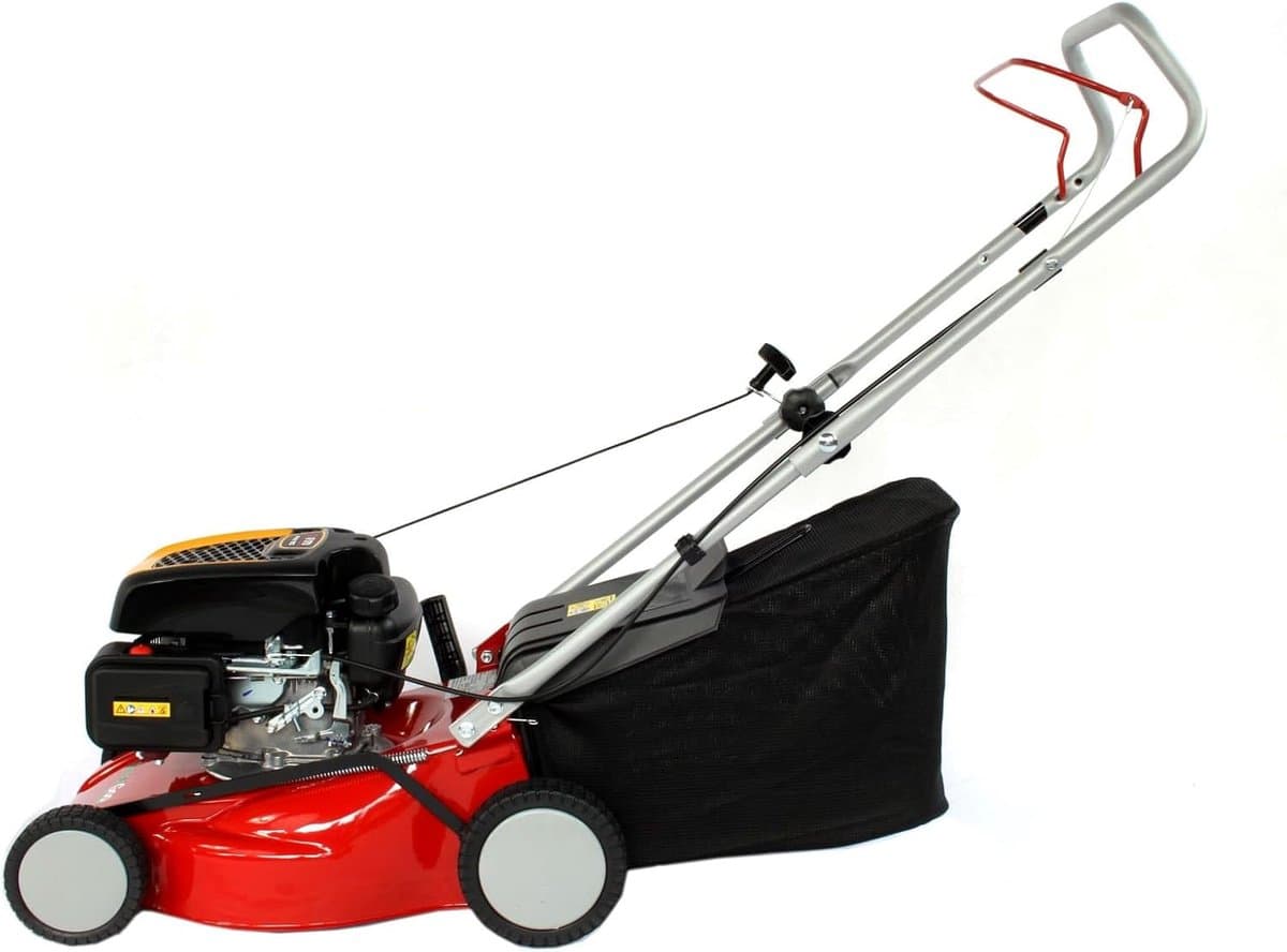 Duwgrasmaaier - Loopgrasmaaier - Gazon Onderhoud - Gelakt Stalen Behuizing - 40 cm Snijbreedte - Rood — afbeelding 1