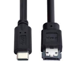 Usb-C naar eSATA Kabel voor Externe Harde Schijf (Hdd/Ssd) - 1 Meter