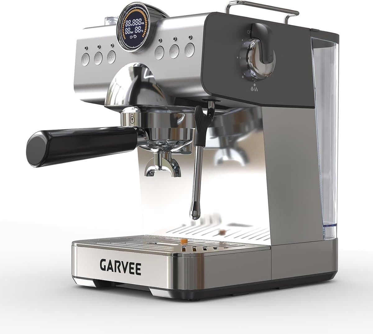 Compacte Pistonmachine met Melkopschuimer - Espressomachine - 20 Bar - 1.5 Liter - Snelverwarmend - 1200W — afbeelding 1