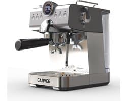 Compacte Pistonmachine met Melkopschuimer - Espressomachine - 20 Bar - 1.5 Liter - Snelverwarmend - 1200W