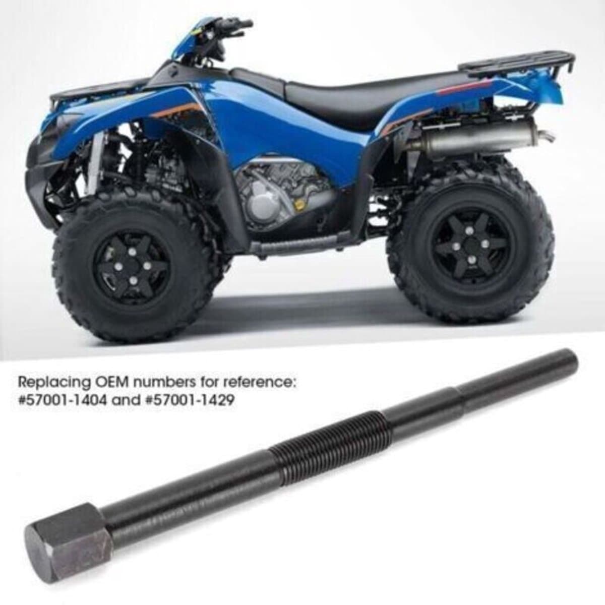 Koppelingstrekker, 57001-1404 Zwart ijzeren transmissietrekker, hoofdaandrijving koppelingstrekker, geschikt voor ATV UTV Mule/Prairie — afbeelding 1