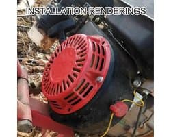 Startmotor Starter - Trekstarter Motor - Grasmaaier Onderhoud - Directe Vervanging - Zwart