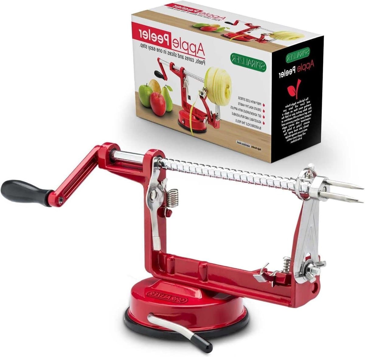 Huishoudelijke Machine - Alles-in-één Schillen - Fruit Groente Schillen - Handmatige Bediening - 2 Kilogram - Rood — afbeelding 1