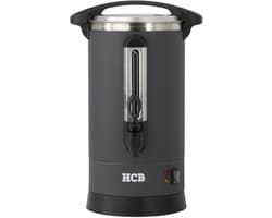 HCB® - Professionele Horeca Percolator - 20,5 liter - 135 kopjes - zwart - 230V - RVS / INOX Perculator - Elektrisch koffiezetapparaat - Volautomatische koffiemachine - 33x37x56 cm (DxBxH) - 3.40 kg - 1355