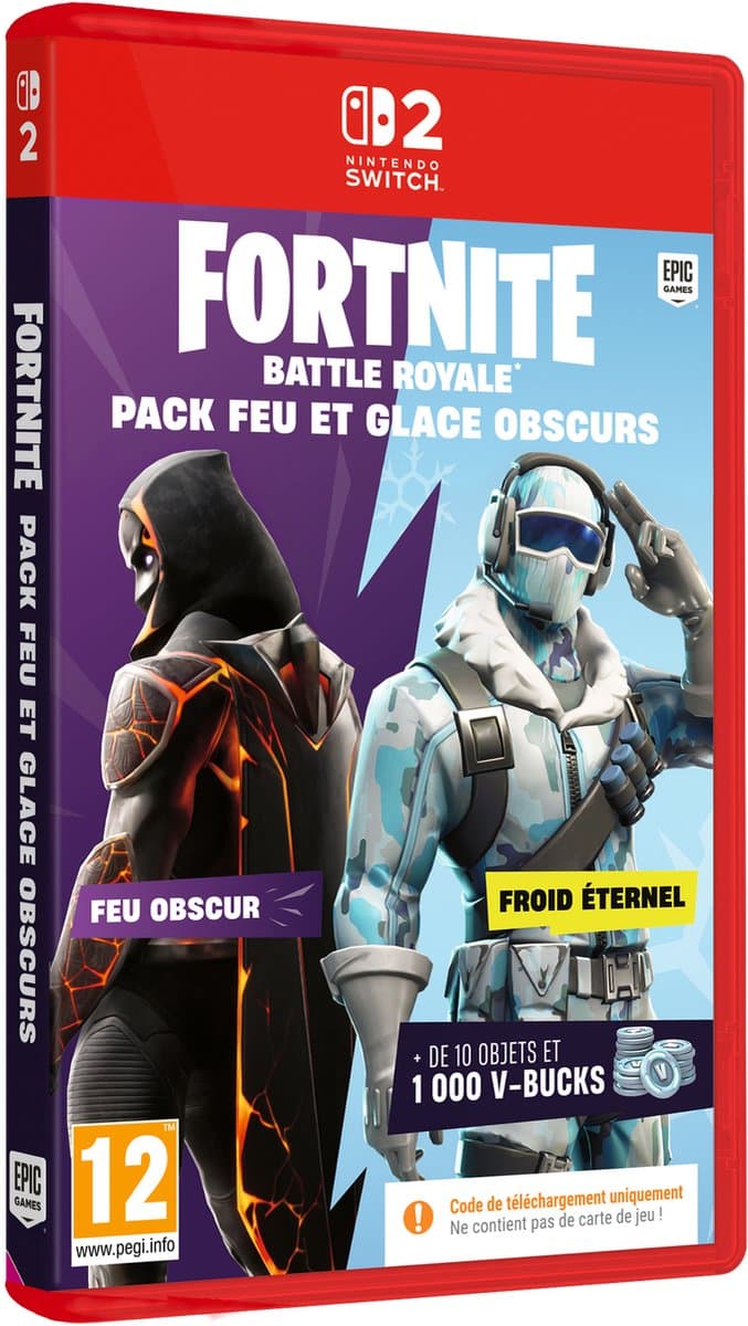FORTNITE Pack Feu & Glace Obscurs Switch 2 - 1000 V-Bucks inclus ! — afbeelding 1